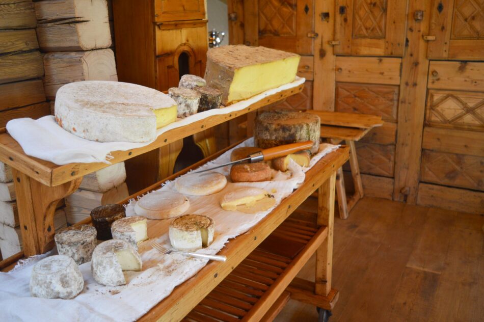 Plateau de fromages chez Marc Veyrat à Manigot