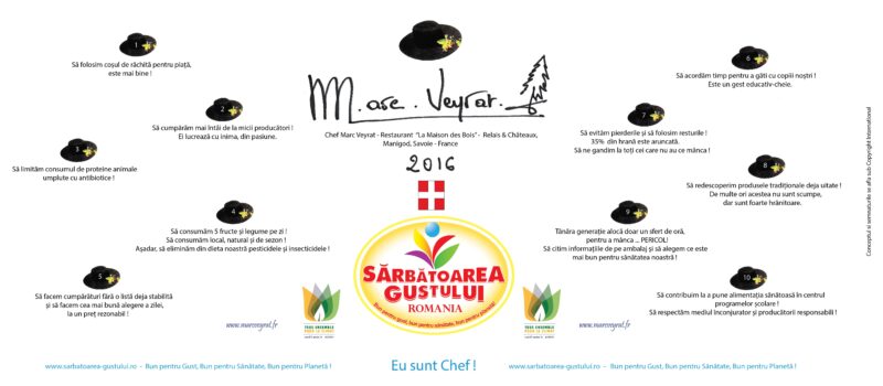 Boneta de Bucatar 2016 – O unică semnătură de la Chef Marc Veyrat