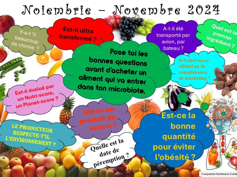 Novembre 2024 – Manger mieux, manger durable, manger de saison