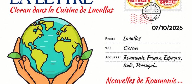 La Lettre N° 62 – Octobre 2026 – Cioran dans la cuisine de Lucullus !